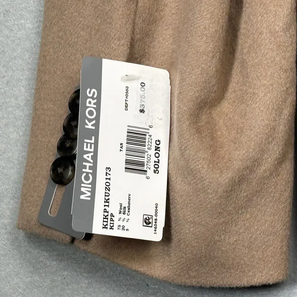 Michael Kors Men's Wool Cashmere Blend Lux Classic-Fit Sport Coat Camel 50L $395